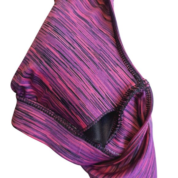 DryTek Purple Medium Support Sports Bra With Keyhole Back Removable Padded Small - Picture 8 of 9